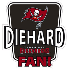 Tampa Bay Buccaneers Die-Hard Fan Auto Decal