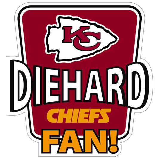 Kansas City Chiefs Die-Hard Fan Auto Decal