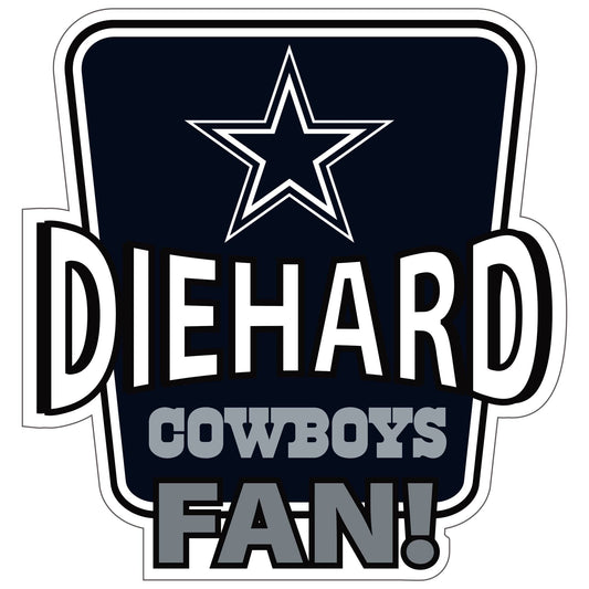 Dallas Cowboys Die-Hard Fan Auto Decal