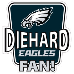 Philadelphia Eagles Die-Hard Fan Auto Decal