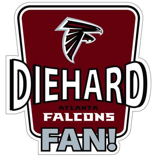 Atlanta Falcons Die-Hard Fan Auto Decal - Atlanta Falcons