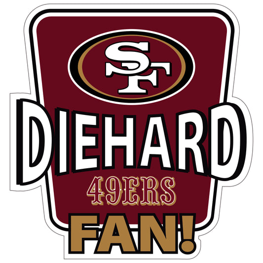 San Francisco 49ers Die-Hard Fan Auto Decal