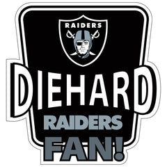 Las Vegas Raiders Die-Hard Fan Auto Decal