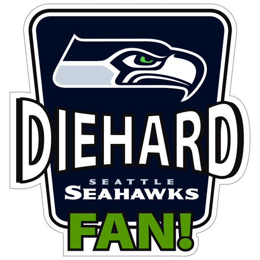 Seattle Seahawks Die-Hard Fan Auto Decal