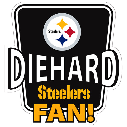 Pittsburgh Steelers Die-Hard Fan Auto Decal