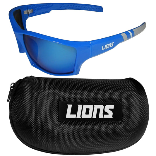 Detroit Lions Edge Wrap Sunglass and Case Set - Detroit Lions