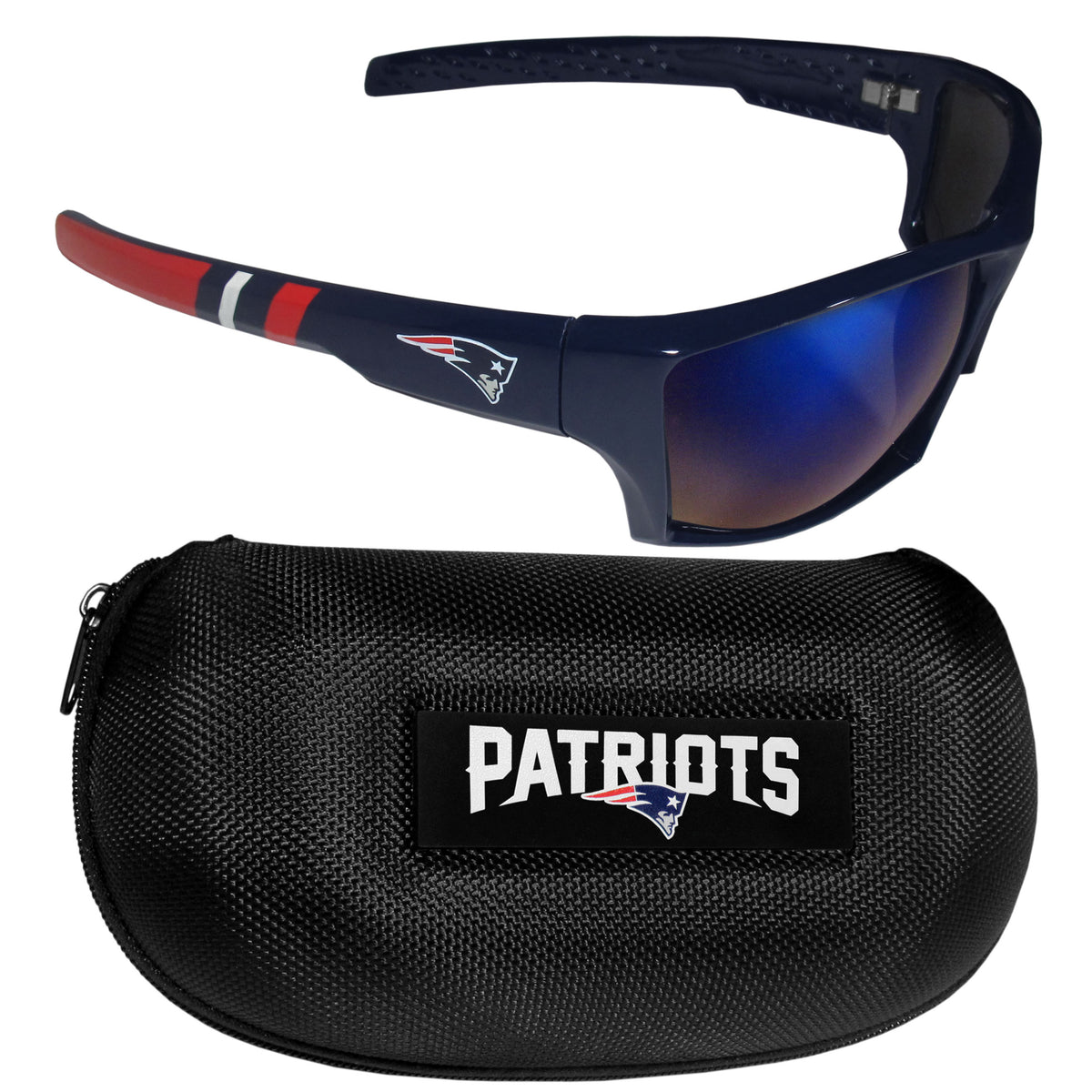 New England Patriots Edge Wrap Sunglass and Case Set