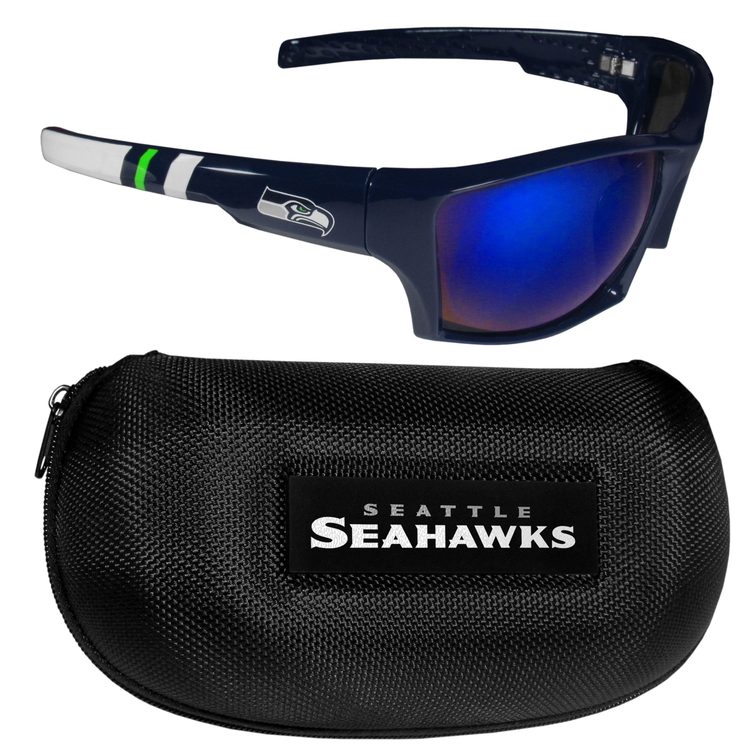 Seattle Seahawks Edge Wrap Sunglass and Case Set