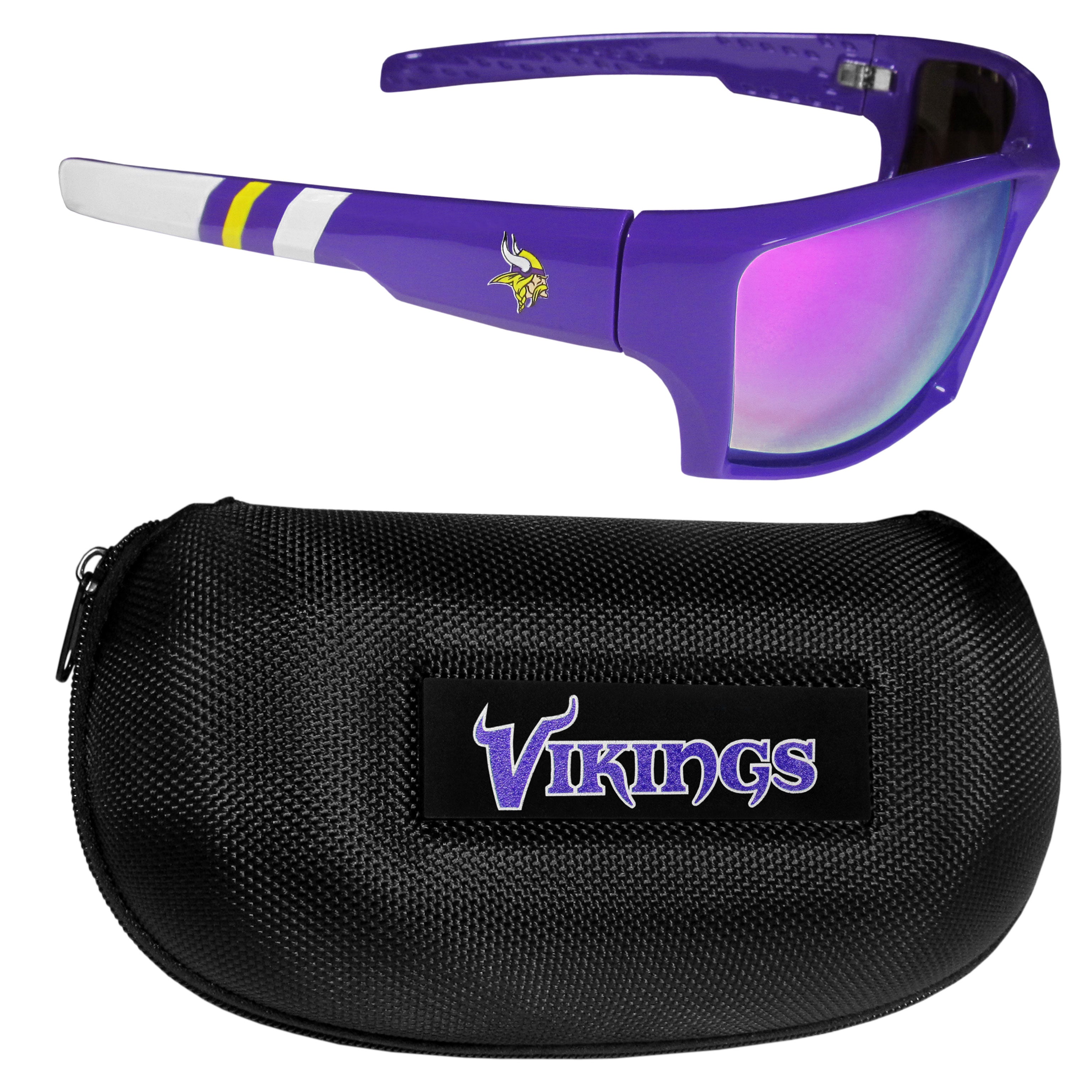 Minnesota Vikings Edge Wrap Sunglass and Case Set