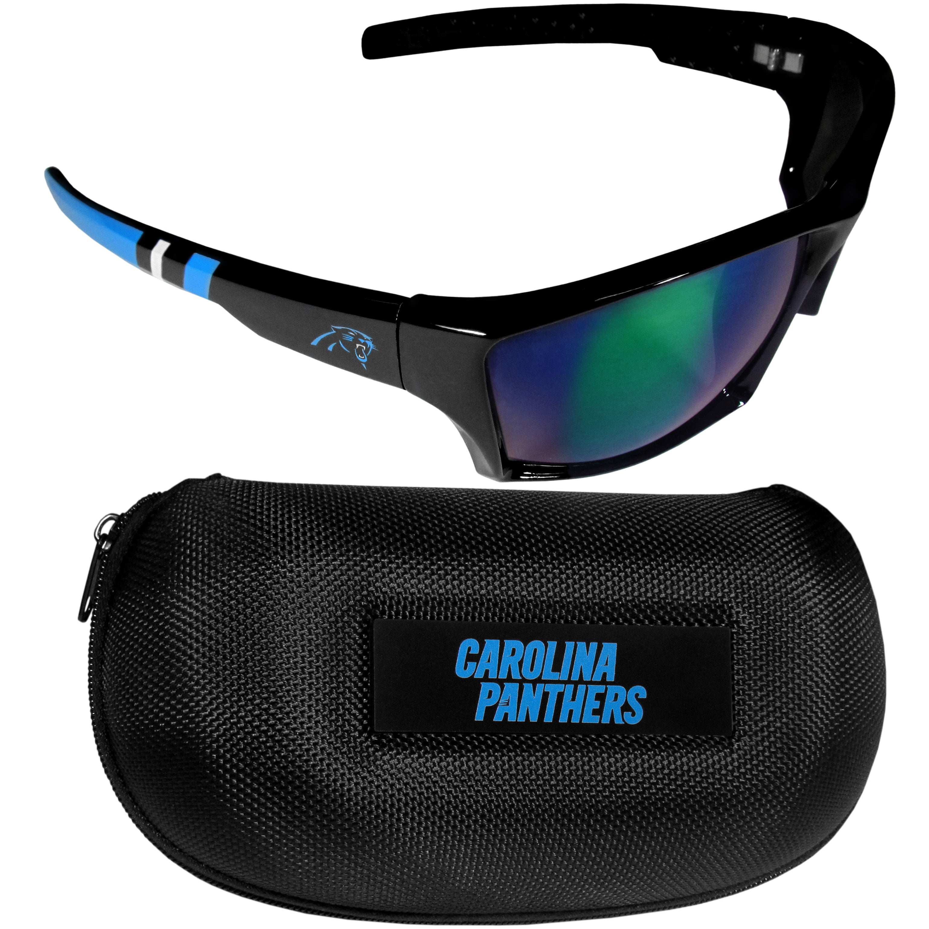 Carolina Panthers Edge Wrap Sunglass and Case Set