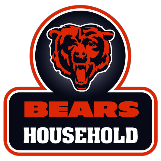 Chicago Bears Household Auto Decal