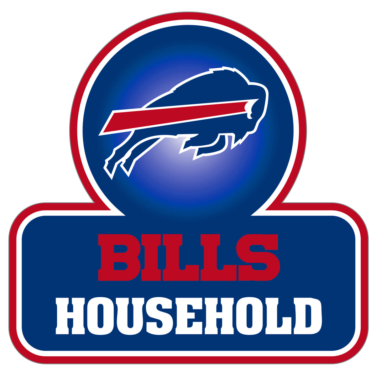 Calcomanía para el hogar de los Buffalo Bills