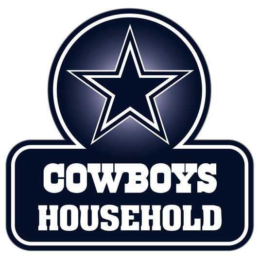 Dallas Cowboys Household Auto Decal