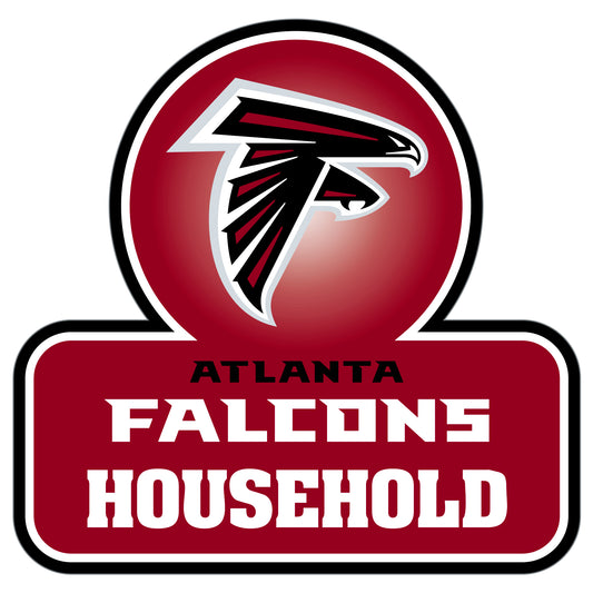 Atlanta Falcons Household Auto Decal - Atlanta Falcons