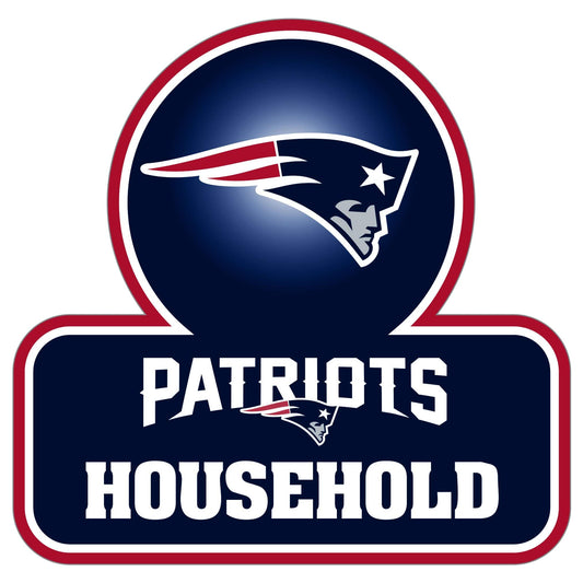 New England Patriots Household Auto Decal - New England Patriots