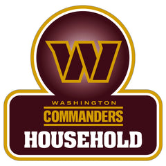 Washington Commanders Household Auto Decal