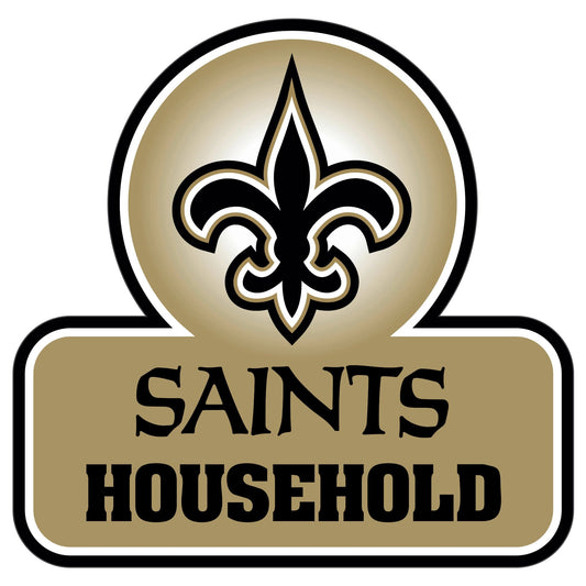 Calcomanía para auto con el logo de los New Orleans Saints