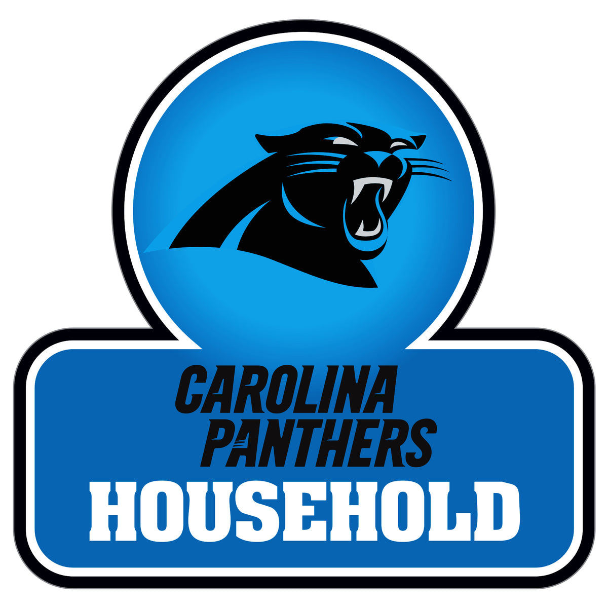 Calcomanía para el hogar de los Carolina Panthers