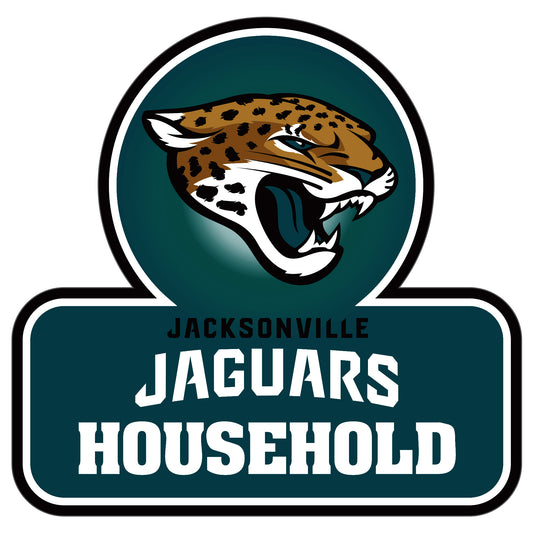 Jacksonville Jaguars Household Auto Decal