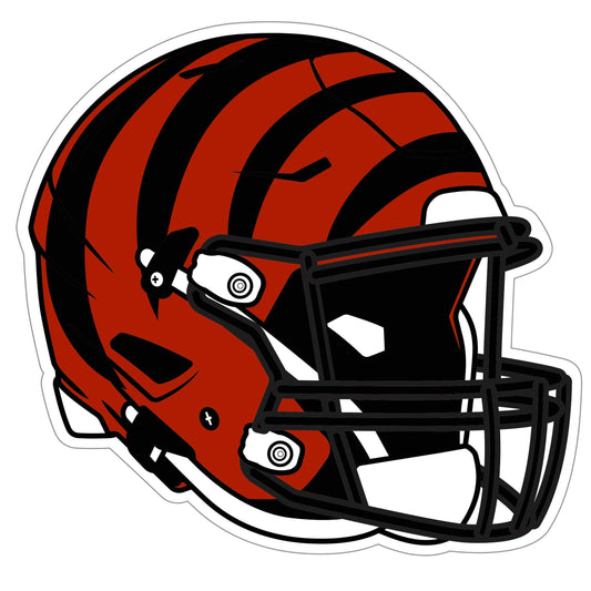 Calcomanía para auto con casco de los Cincinnati Bengals