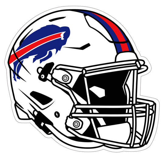 Calcomanía para auto con casco de Buffalo Bills