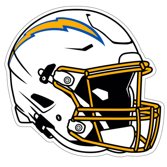 Calcomanía para el casco de Los Angeles Chargers