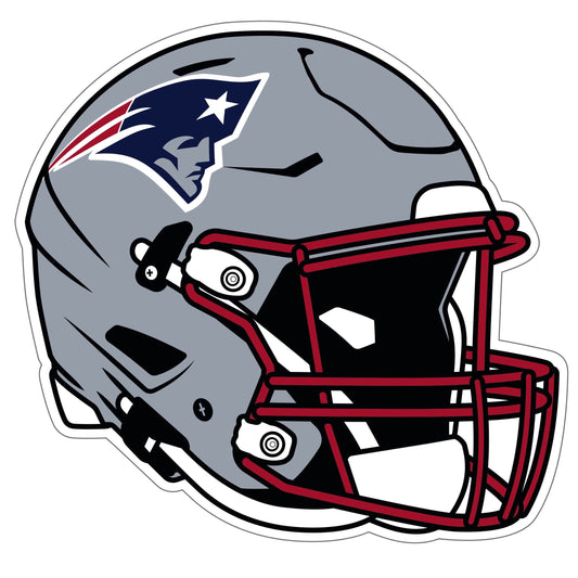 Calcomanía para auto con casco de los New England Patriots