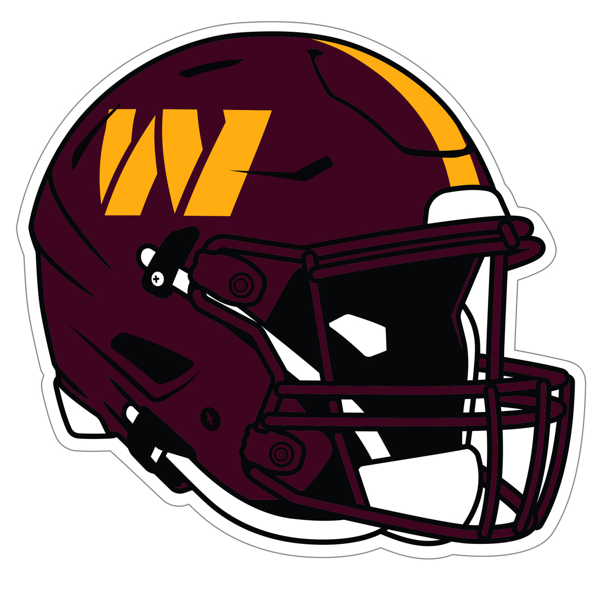 Washington Commanders Helmet Auto Decal