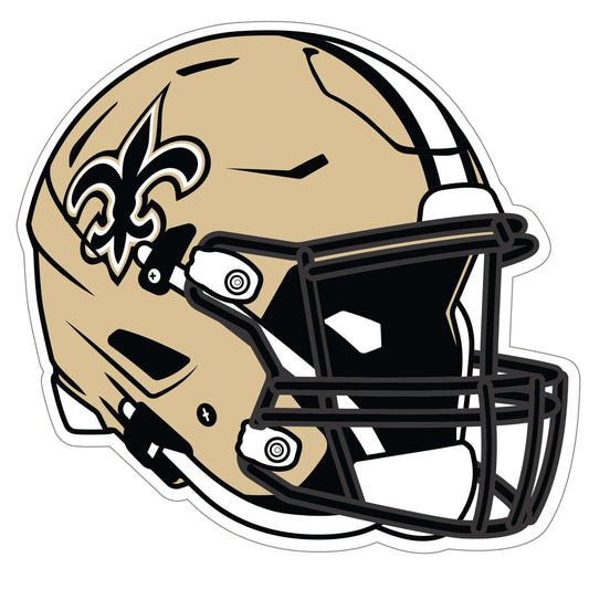 Calcomanía para auto con el casco de los New Orleans Saints