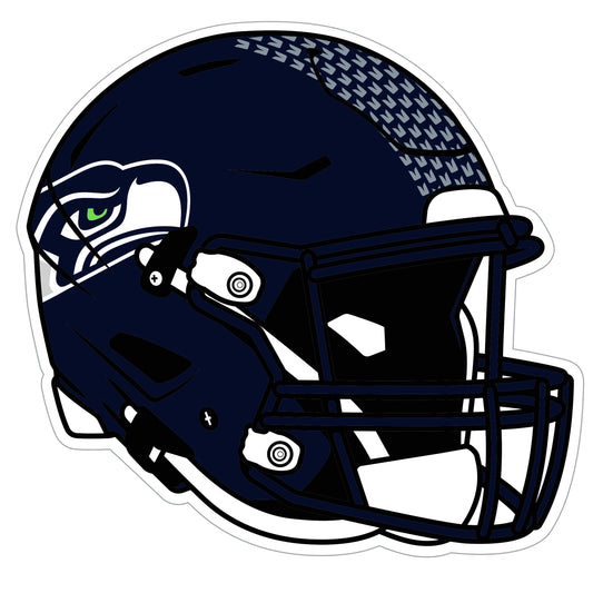 Calcomanía para auto con el casco de los Seattle Seahawks