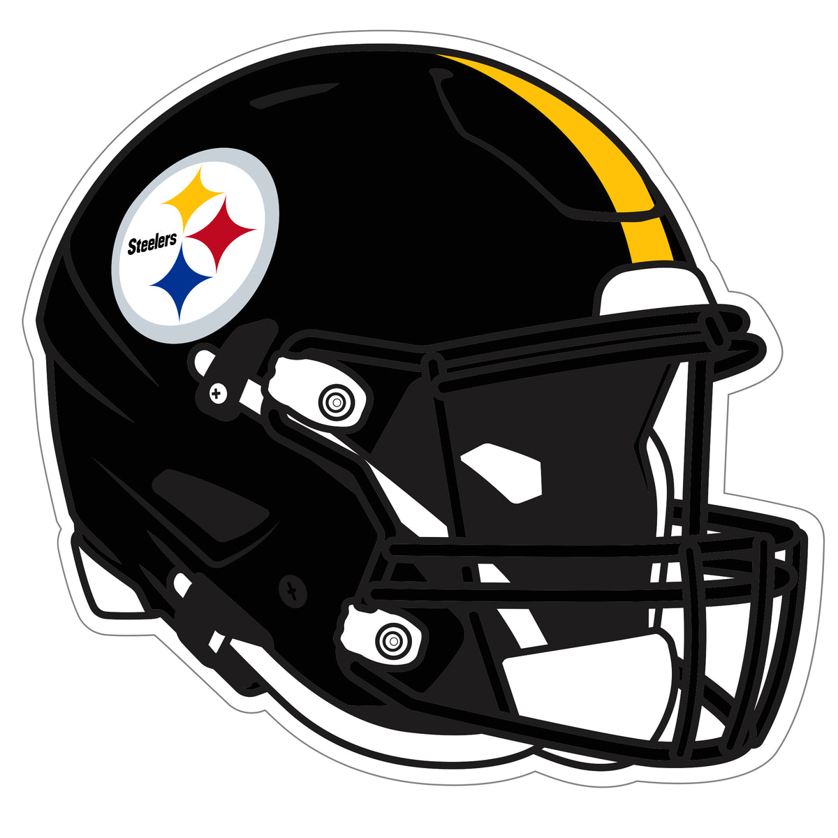 Pittsburgh Steelers Helmet Auto Decal