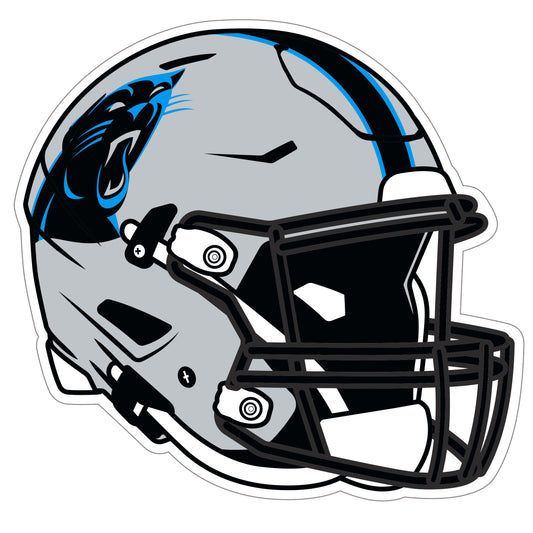 Calcomanía para auto con casco de los Carolina Panthers