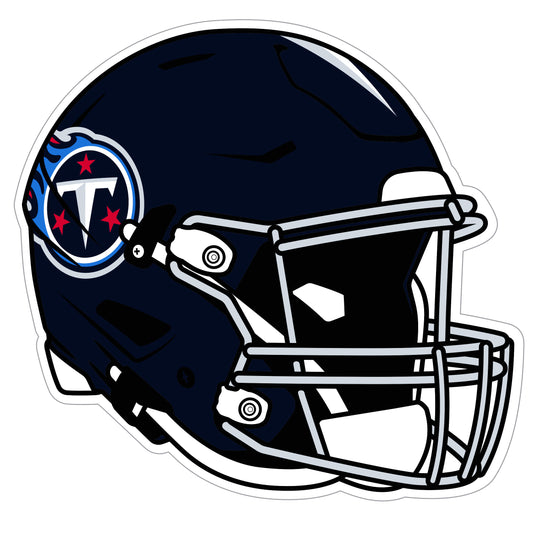 Calcomanía para auto con casco de los Tennessee Titans