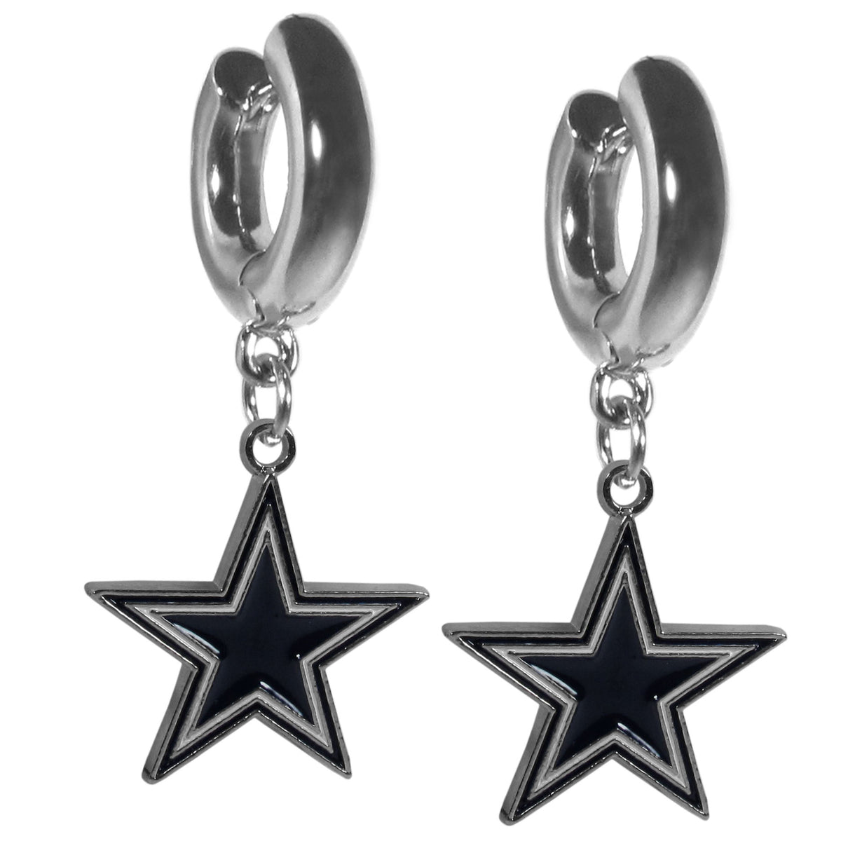 Dallas Cowboys Huggie Hoop Earrings