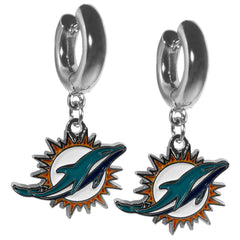 Miami Dolphins Huggie Hoop Earrings