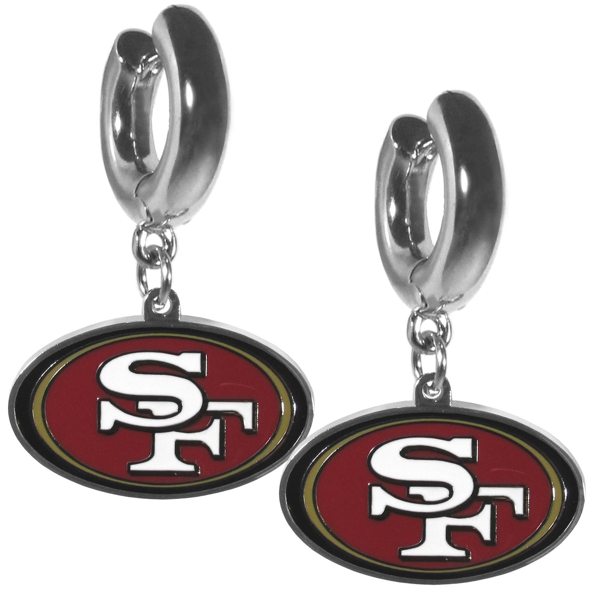 San Francisco 49ers Huggie Hoop Earrings