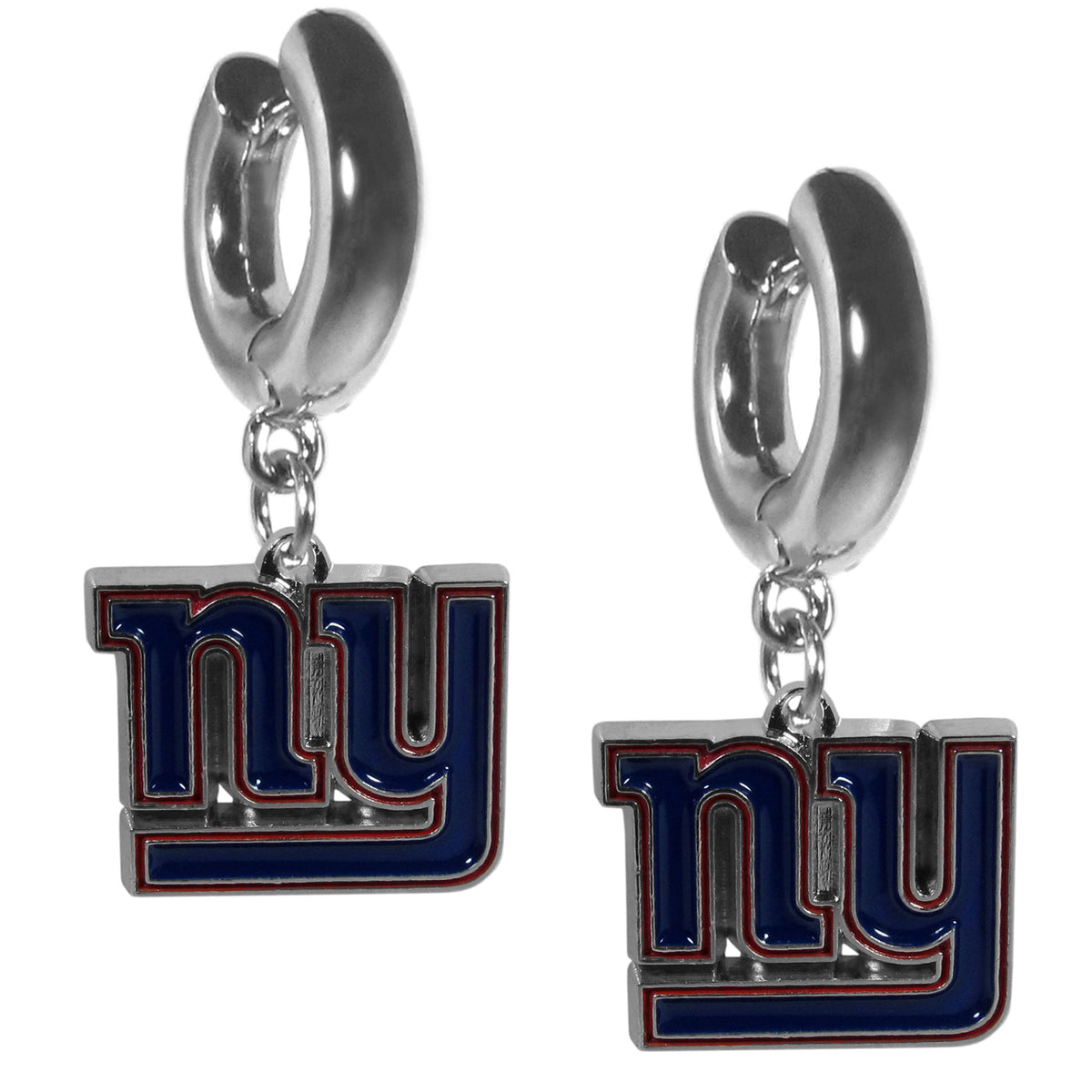 New York Giants Huggie Hoop Earrings