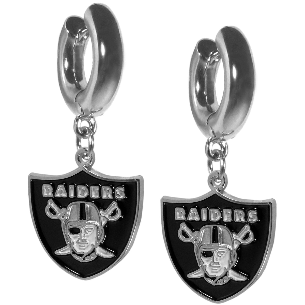 Las Vegas Raiders Huggie Hoop Earrings