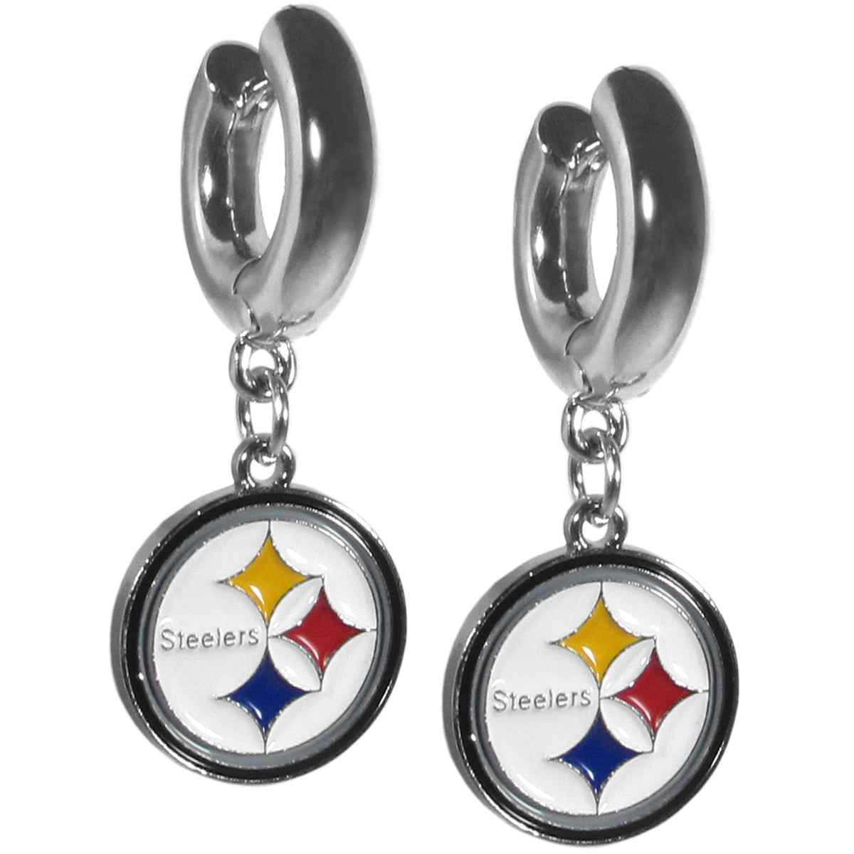 Pittsburgh Steelers Huggie Hoop Earrings