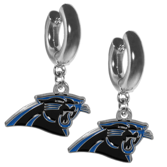 Carolina Panthers Huggie Hoop Earrings