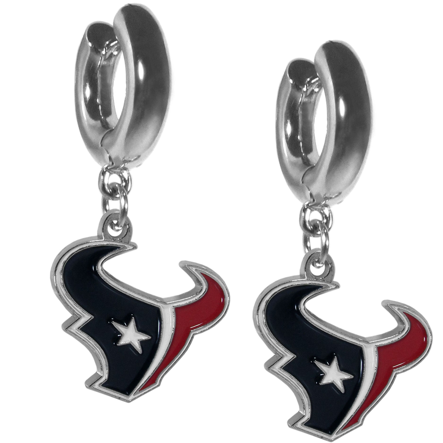 Houston Texans Huggie Hoop Earrings