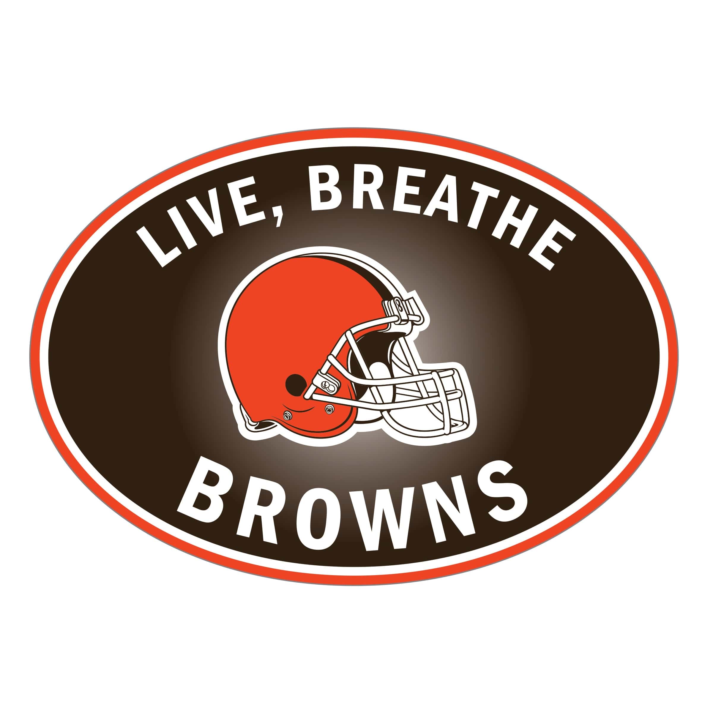 Cleveland Browns Live-Breath Auto Decal - Cleveland Browns