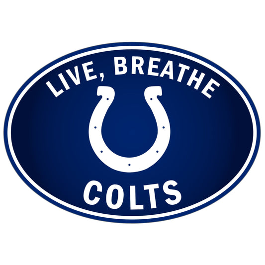 Calcomanía para auto con el logo de los Indianapolis Colts Live-Breath