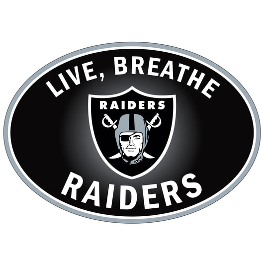 Calcomanía para auto Live-Breath de Los Vegas Raiders