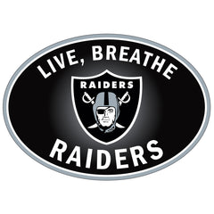 Calcomanía para auto Live-Breath de Los Vegas Raiders