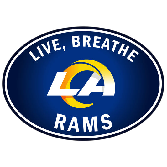 Calcomanía para auto Live-Breath de Los Angeles Rams