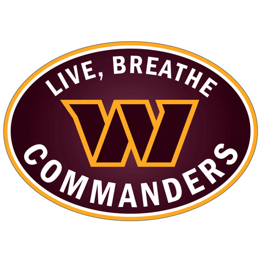 Washington Commanders Live-Breath Auto Decal