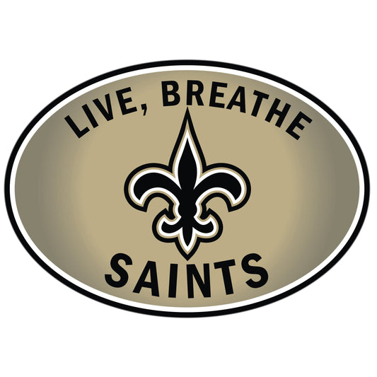 New Orleans Saints Live-Breath Auto Decal - New Orleans Saints