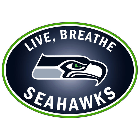 Calcomanía para auto con el logo de los Seattle Seahawks Live-Breath