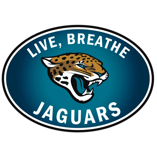 Calcomanía para automóvil con el logo de los Jacksonville Jaguars Live-Breath